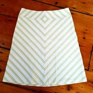 Banana Republic Striped A-line Skirt